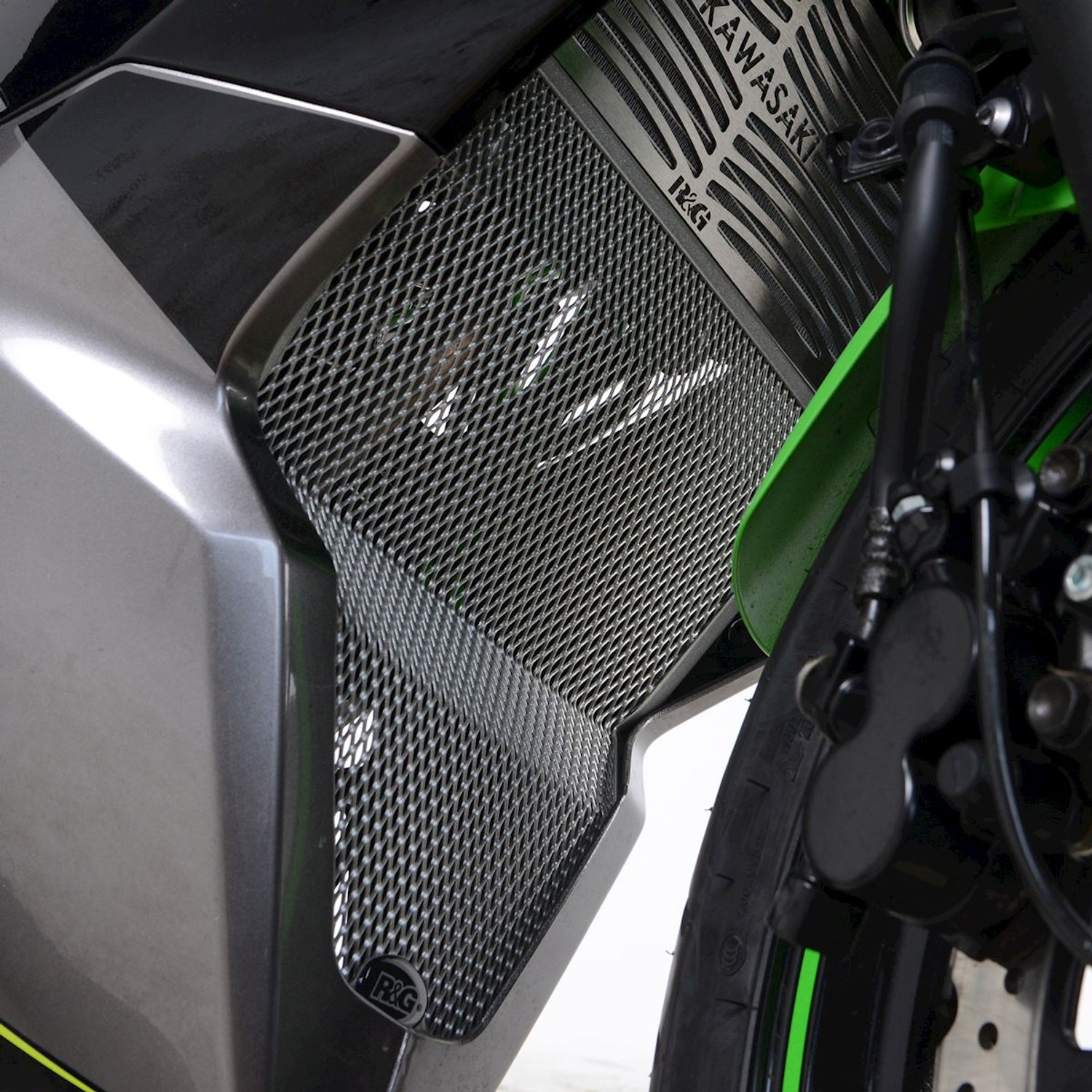 R&G Racing Downpipe Grille for Kawasaki Ninja 125 '19-'22 R&G Racing Downpipe Grille for Kawasaki Ninja 125 '19-'22